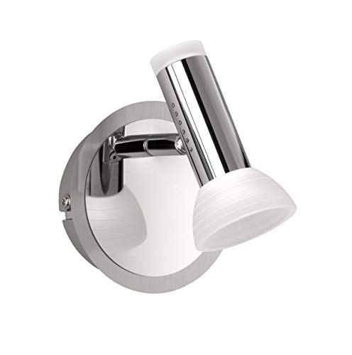 WOFI 4250.02.54.6000 A+ - Foco (metal, 4 W, integrado, níquel mate/cromo, 11 x 11 x 13 cm) WOFI 4250.02.54.6000 A+ - Foco (metal, 4 W, integrado, níquel mate/cromo, 11 x 11 x 13 cm)