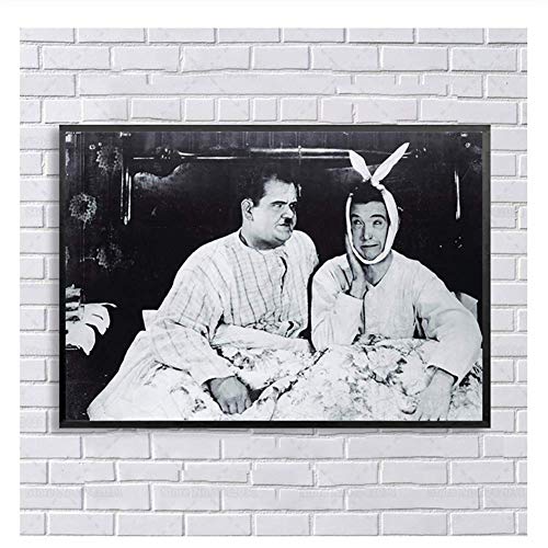 XuFan Laurel y Hardy Canvas Painting Friends TV Show Poster Joey y Chandler Room Wall Art para decoración del hogar-50x70cmSin Marco