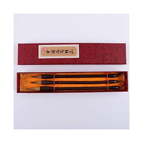 YXCUIDP Ébano puro Lobo cepillo Oficina de la caligrafía china de la caligrafía del cepillo Pintura en caja de la caligrafía Cepillos (pintura china (Size : Small)