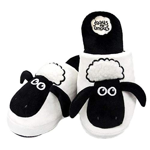 Zapatillas para niños con licencia de Shaun The Sheep para niños y niñas, color Blanco, talla 34/37 EU