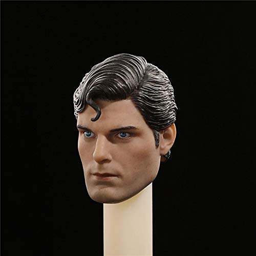 ZSMD 1/6 escala Male Super Hero Supermen Man Christopher Reeve Head Sculpt Caving Headplay for 12" Action Figure Body Toy