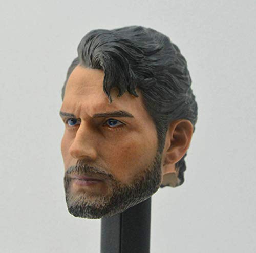 ZSMD Head Sculpt Custom Beard Henry Cavill 1/6 Head Sculpt Toys Superman Muscular Body