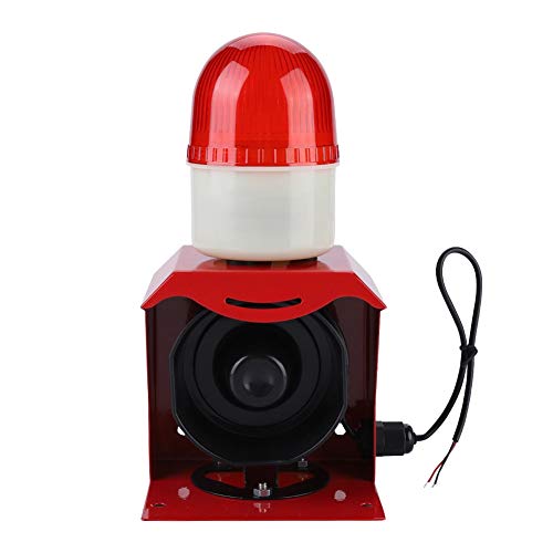 10W 110DB Sirena de alarma 12V / 24V Mini Alta bocina eléctrica de sonido con luz intermitente de alta frecuencia, sonido y alarma visual para sistema de alarma de seguridad para el hogar 10W 110DB Sirena de alarma 12V / 24V Mini Alta bocina eléctrica de sonido con luz intermitente de alta frecuencia, sonido y alarma visual para sistema de alarma de seguridad para el hogar
