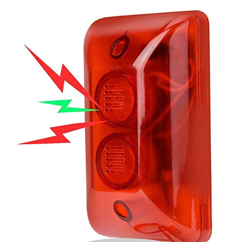 12 V Alarma con cable Estroboscópico Sirena Sonido Sirena Luz intermitente Luz de advertencia de emergencia Sistema de alarma de seguridad 12 V Alarma con cable Estroboscópico Sirena Sonido Sirena Luz intermitente Luz de advertencia de emergencia Sistema de alarma de seguridad