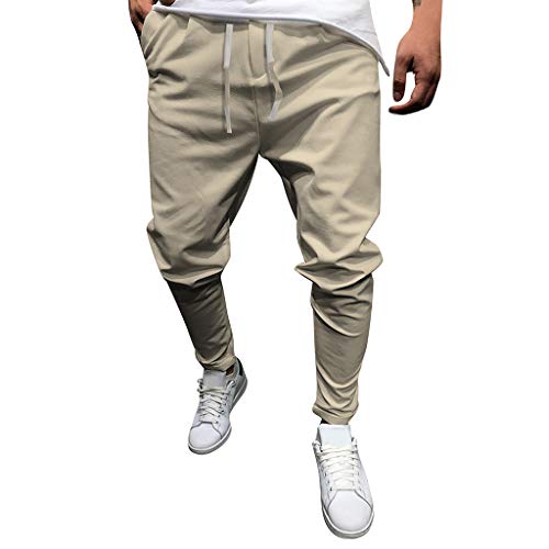 2021 Nuevo Pantalones para Hombre,Pantalones Casuales Moda Deportivos Color Sólido Pants Jogging Pantalon Fitness Gym Slim Fit Pantalones Largos Básico Ropa de Hombre Trekking Hombres