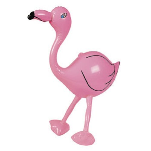 28 Inflatable Pink Flamingo Luau Tropical Party Decor by Rhode Island Novelty