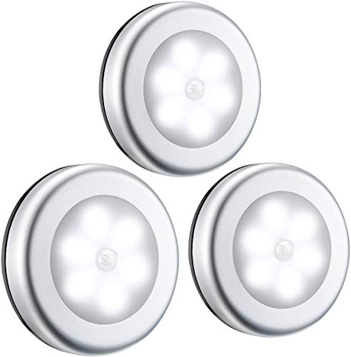 3 luces LED nocturnas inalámbricas con sensor crepuscular y de movimiento. 3 luces LED nocturnas inalámbricas con sensor crepuscular y de movimiento.