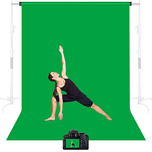 3 x 2 m de fondo de pantalla verde Pro, 100% algodón para fotografía, vídeo y televisión (solo fondo verde). 3 x 2 m de fondo de pantalla verde Pro, 100% algodón para fotografía, vídeo y televisión (solo fondo verde).