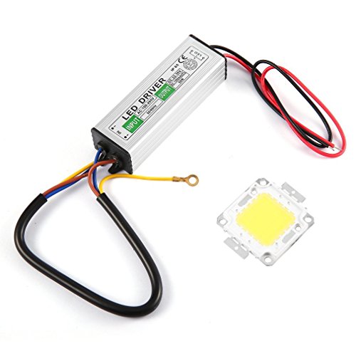 50W LED SMD Chip Bulbs With High Power Waterproof 50W LED Driver Supply Power Supply Switch For LED Strip Lights - Silver