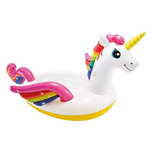 56288 - Gigante Mega Inflatable Flamingo Island Pool Float Float 218 x 211 x 136 CM BJY969 (Color : Unicorn, Size : 3.Grande)