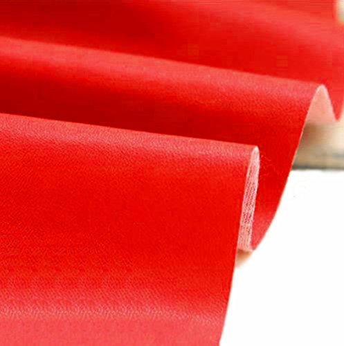 A-Express Cuero de imitación Tela Cuero sintético Vinilo Paño de cuero Material de tela 140cm de ancho - Rojo 1 Metro (100cm x 140cm) A-Express Cuero de imitación Tela Cuero sintético Vinilo Paño de cuero Material de tela 140cm de ancho - Rojo 1 Metro (100cm x 140cm)