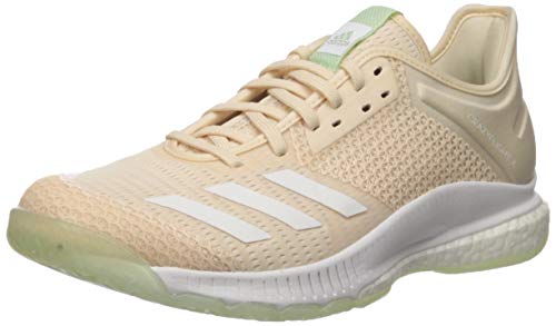 adidas Crazyflight X 3 - Tenis de voleibol para mujer, beige (Lino/blanco/verde brillante.), 46 EU adidas Crazyflight X 3 - Tenis de voleibol para mujer, beige (Lino/blanco/verde brillante.), 46 EU