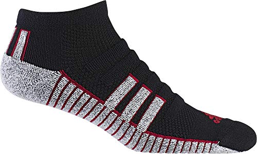 adidas Tour 360 Ankle Sock Calcetines cortos, Negro (Negro/Rojo Dt4918), One Size (Tamaño del fabricante:1013) para Hombre