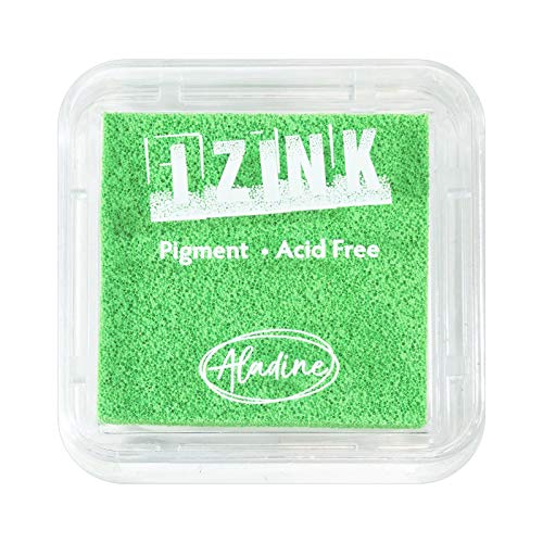 Aladine Izink Pigmento Fluo - Tinta de secado lento, para álbumes de recortes, embossing y tarjetas creativas, tamaño M, 5 x 5 cm, color neón , color/modelo surtido
