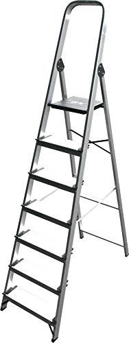 ALTIPESA - Escalera Doméstica de Aluminio, Peldaño 12 cm. (7 peldaños)
