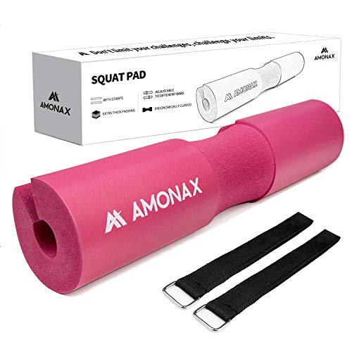 Amonax almohadilla barra gimnasio protector, Cuello y Hombros protección Almohadilla para Sentadillas y Empuje de Cadera, para ejercicios en casa y en el gimnasio, entrenamiento de fuerza y pesas Amonax almohadilla barra gimnasio protector, Cuello y Hombros protección Almohadilla para Sentadillas y Empuje de Cadera, para ejercicios en casa y en el gimnasio, entrenamiento de fuerza y pesas
