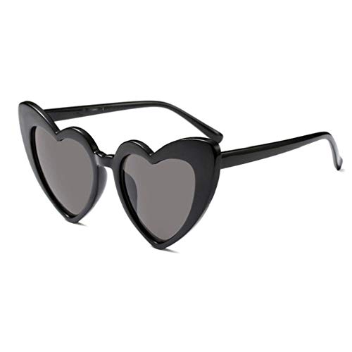 Amor en forma de corazón Gafas de sol Marco de acetato negro Lentes Gafas Altura de la lente 63 mm Ancho de la lente 52 mm Amor en forma de corazón Gafas de sol Marco de acetato negro Lentes Gafas Altura de la lente 63 mm Ancho de la lente 52 mm