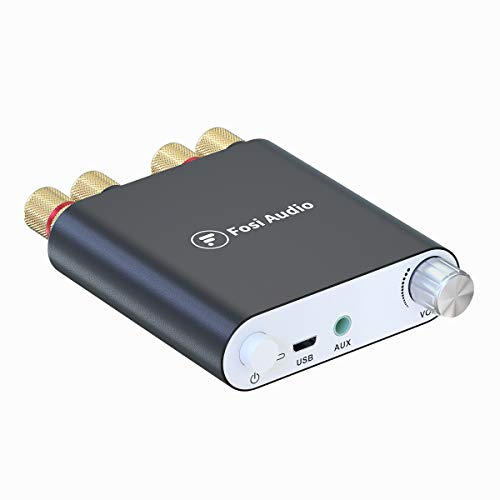 Amplificador de potencia Bluetooth Receptor estéreo inalámbrico Mini 2 CH Hi-Fi Digital Amp 100 W x 2 con alimentación DC19 V - Fosi Audio ZK-1002D Amplificador de potencia Bluetooth Receptor estéreo inalámbrico Mini 2 CH Hi-Fi Digital Amp 100 W x 2 con alimentación DC19 V - Fosi Audio ZK-1002D