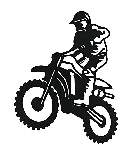 Arthifor-Silueta Motocross de forja Diferentes Medidas (165 mm de Alto x 129 mm de Ancho y 3 mm de Grosor)