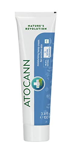 Atopicann - crema para el cuidado de la piel con psoriasis, acné, eccemas, dermatitis - Extracto de semillas de cáñamo, plata coloidal, óxido de zinc.