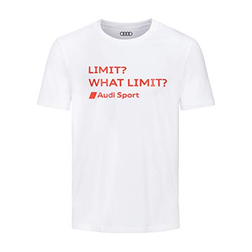 Audi Sport - Camiseta para Hombre, Color Blanco, XXL