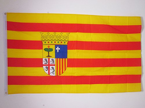 AZ FLAG Bandera de ARAGÓN 150x90cm - Bandera ARAGONESA 90 x 150 cm