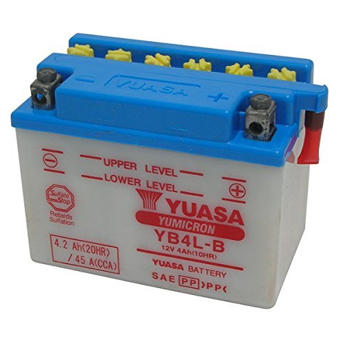 Batería Yuasa YB4L-B con ácido 12 V/4 Ah para Piaggio Zip SP / E2 Hiper2 (C250004/C250009) 50 2001-2014