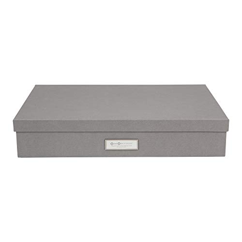Bigso Box of Sweden 934154141 – Caja de almacenaje (Formato A3 Tablero de Fibra Gris 31 x 43,5 x 8,5 cm)