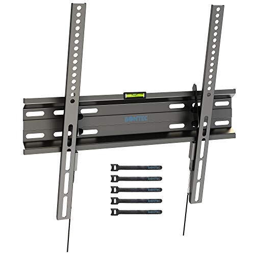 BONTEC Soporte de TV en Pared Inclinable Ultra Delgado para 23-55 Pulgadas Televisores de LED/LCD/Plasma, Carga Máx. 45kg, Máx VESA 400x400 mm BONTEC Soporte de TV en Pared Inclinable Ultra Delgado para 23-55 Pulgadas Televisores de LED/LCD/Plasma, Carga Máx. 45kg, Máx VESA 400x400 mm