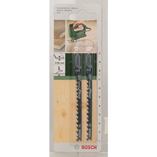Bosch 2 609 256 719 - Hoja de sierra de calar HCS, T 244 D (pack de 2)