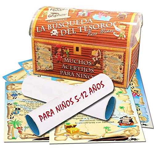 Búsqueda del tesoro - elegid los acertijos – 5-12 años - para fiestas de cumpleaños – juegos para niños