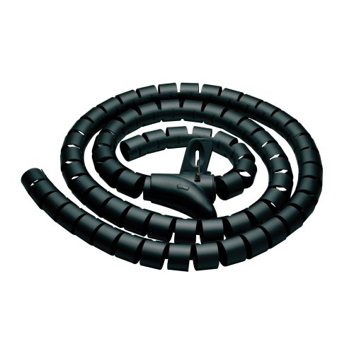 Cable PureMounts PM-ZCCS-manga-25 espiral de polietileno universales, muy flexible, Ø 25 mm, 2,50m, negro