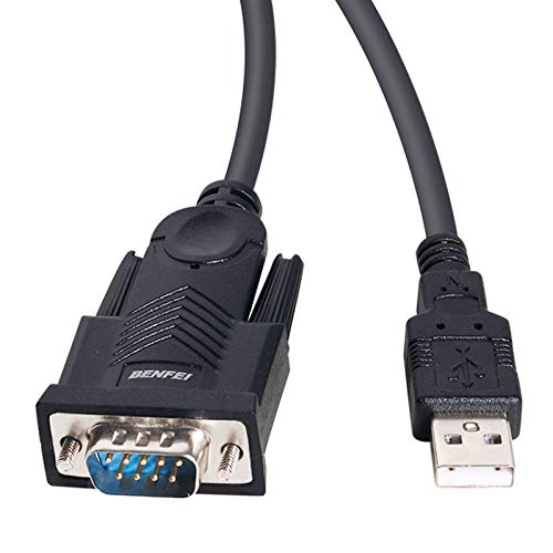 Cable USB a Serie, BENFEI 1,5m USB a RS-232 Macho (9 Pines) DB9 Cable Serie, Chipset prolífico, Windows 10/8.1/8/7, Mac OS X 10.6 y Superior