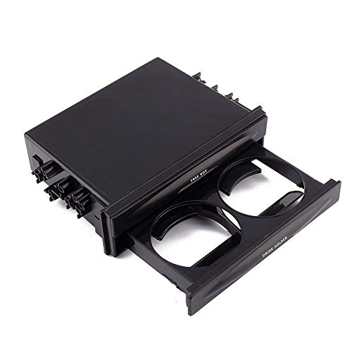 Caja de comestibles para modificar el audio del coche, con bolsillo para radio doble o individual DIN, con taza de agua, taza de café, botella de almacenamiento, caja de almacenamiento multiusos Caja de comestibles para modificar el audio del coche, con bolsillo para radio doble o individual DIN, con taza de agua, taza de café, botella de almacenamiento, caja de almacenamiento multiusos