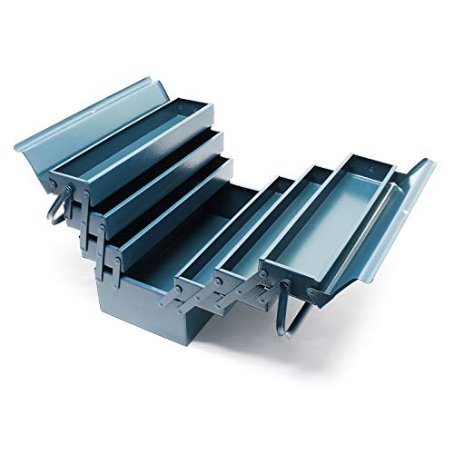 Caja de herramientas 530 x 200 x 250 mm Acero Con 7 compartimentos y asa Taller Bricolaje Maletín Caja de herramientas 530 x 200 x 250 mm Acero Con 7 compartimentos y asa Taller Bricolaje Maletín