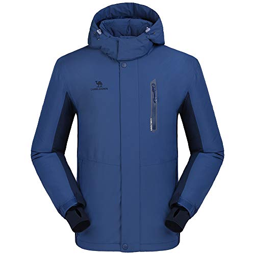 CAMEL CROWN Chaqueta Impermeable con Capucha para Hombre, A Prueba de Viento Chaqueta de Esquí con Forro Polar, Jacket Invierno para Montaña Cámping Viajes Snowboard Deportes Múltiples Bolsillos CAMEL CROWN Chaqueta Impermeable con Capucha para Hombre, A Prueba de Viento Chaqueta de Esquí con Forro Polar, Jacket Invierno para Montaña Cámping Viajes Snowboard Deportes Múltiples Bolsillos