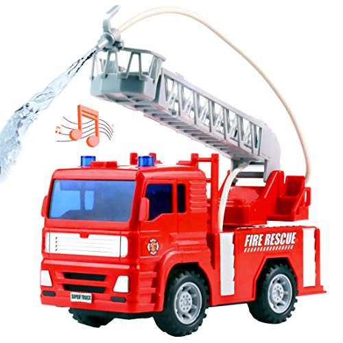 Camión de Bomberos Juguete – Camion de Bomberos Coches de Juguetes con Bomba de Agua Juego Educación Regalo para Niño 3 4 5 6 Años Camión de Bomberos Juguete – Camion de Bomberos Coches de Juguetes con Bomba de Agua Juego Educación Regalo para Niño 3 4 5 6 Años