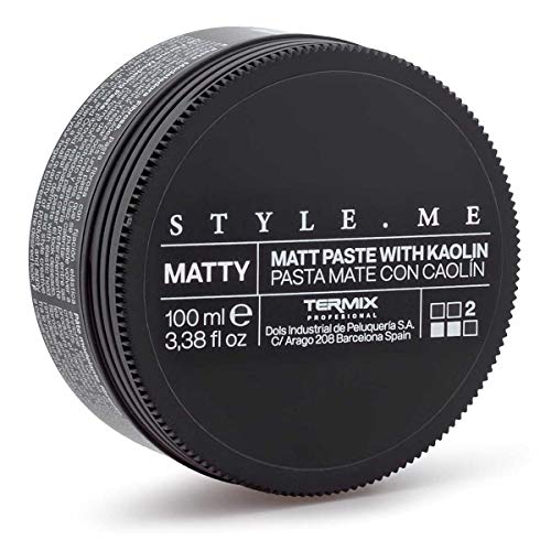 Cera Matty Efecto Mate Style.Me by Termix. Ideal para Trabajar desde los Cabellos más Cortos hasta los Medios. Perfecta para Definir y Perfilar. Tamaño 3,38 Fl Oz. Disponible en 4 Estilos Distintos