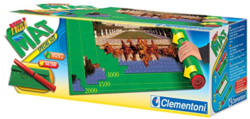 Clementoni- Tapete Especial para Montar puzles, Color Verde, 43.2 x 40.1 x 13.5 (30297)