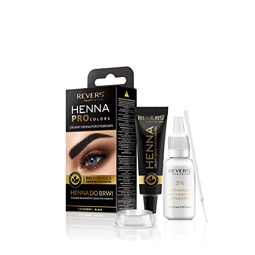 Color de cejas y pestañas negro 1.0 Bio fórmula crema 15 ml + activador 15 ml