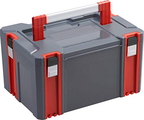 Connex COX566202 - Caja de almacenaje (34 L, capacidad de carga de 80 kg, sistema ampliable individualmente, apilable, de plástico)