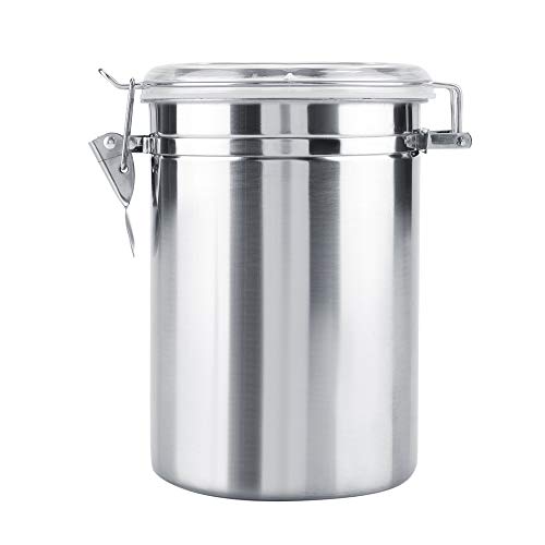 Contenedor de café, contenedor de café de acero inoxidable de primera calidad Frasco hermético para granos de café(1900ml) Contenedor de café, contenedor de café de acero inoxidable de primera calidad Frasco hermético para granos de café(1900ml)