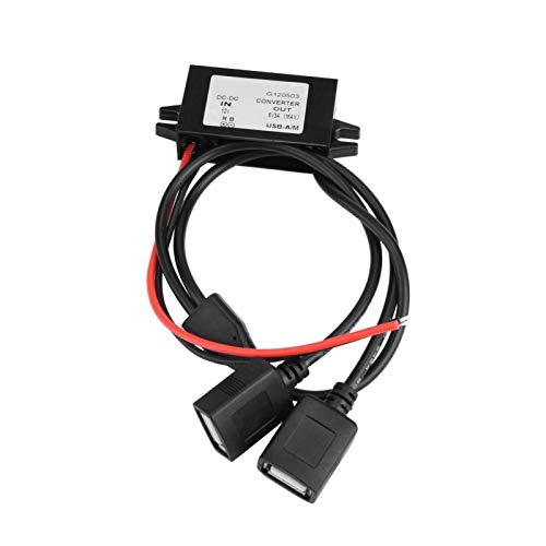 Convertidor de pasos USB resistente al agua de doble seguridad duradero para navegación GPS automotriz