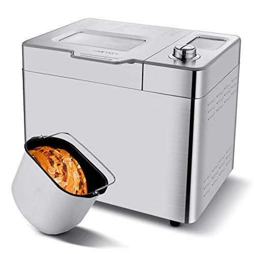 COOCHEER - Máquina de pan con 19 programas, con pantalla y temporizador programable 15H, 400 W (550 W)