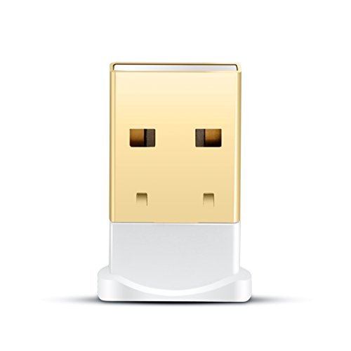 CSL - USB Nano Bluetooth V4.0 Adaptador - Tecnología Class 4.0 - El estándar más Moderno - Plug y Play - Compatible Windows 10 - Blanco