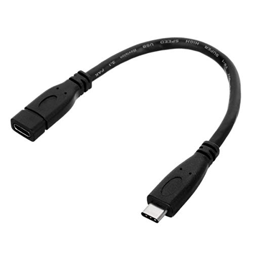 CY USB-C USB 3.1 tipo C macho a hembra cable de datos de extensión para 20 cm Macbook Tablet y teléfono celular