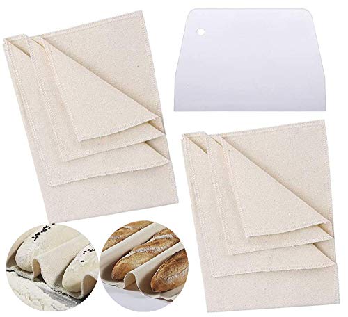 DASUN - Juego de 2 toallas de algodón natural para repostería, tamaño 36 x 45 cm, con 1 espátula