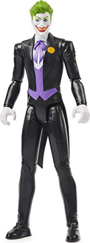 DC Comics Figura de acción de Batman The Joker de 30,5 cm (Traje Negro), para niños de 3 años en adelante