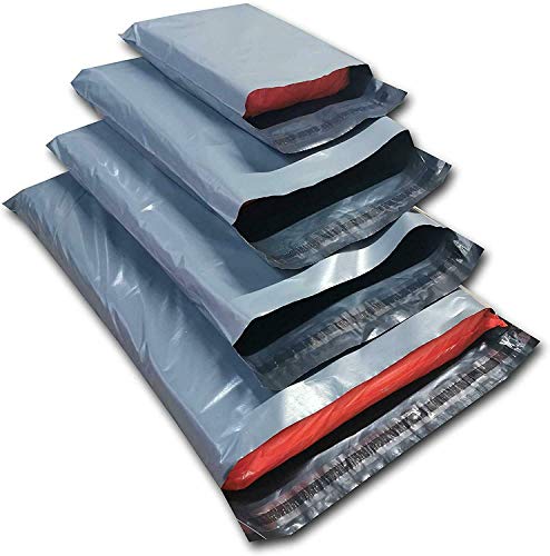 Diamond Packaging - Paquete de bolsas para envíos por correo, 100 unidades, surtido, color gris