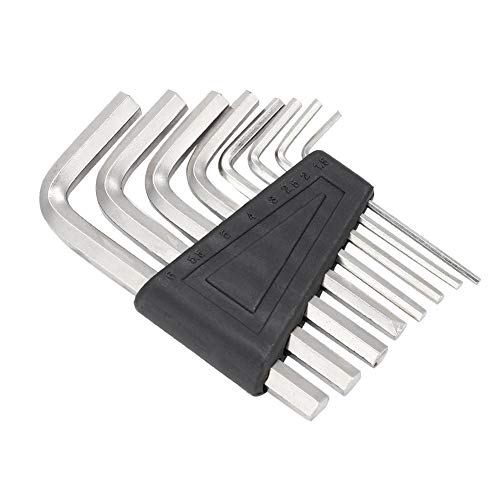 Dilwe Llave Allen para Guitarra, 8 PCS Allen Key Wrench Set Herramienta de Reparacion para Bloquear Tornillos Hexagonales